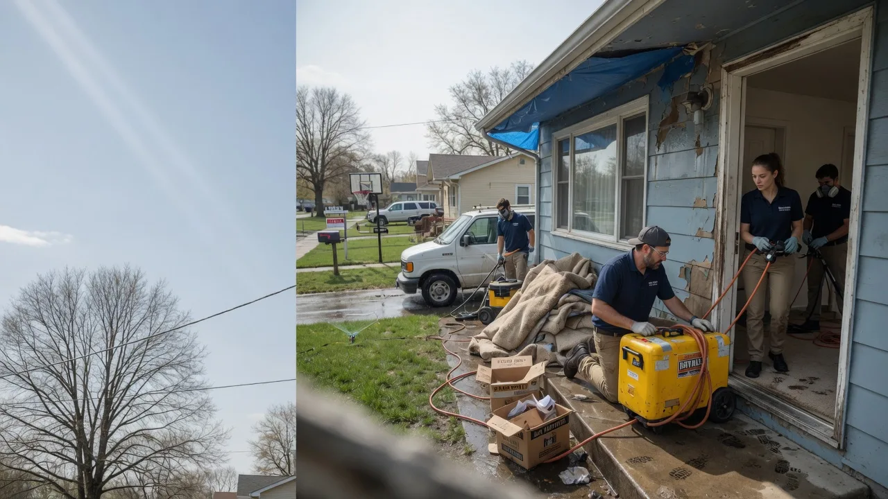 Basement Flood Cleanup in Eureka, IL near me